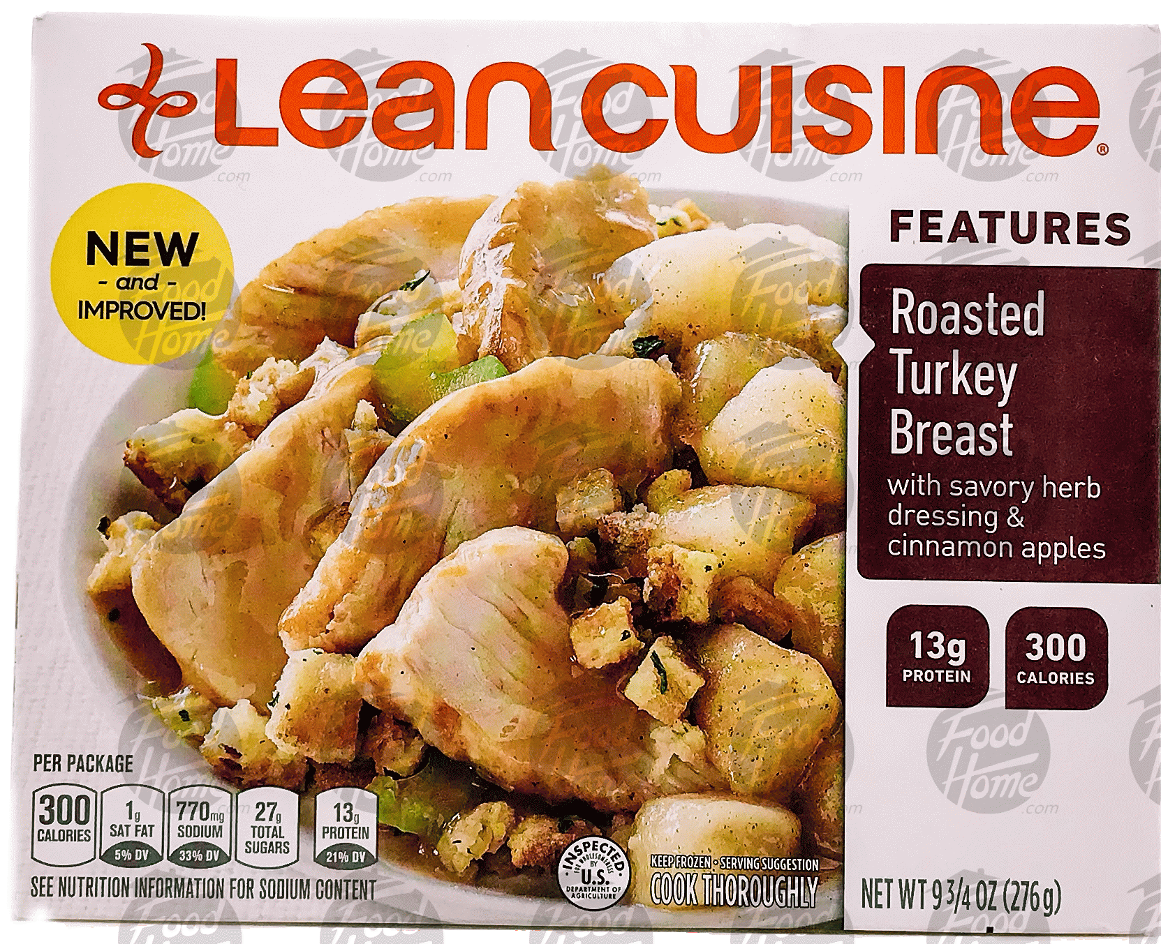 Stouffer's Lean Cuisine comfort; roasted turkey breast  with sacory herb dressing & cinnamon apples Full-Size Picture